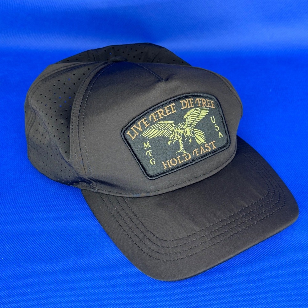 Savage Tacticians Live Free Die Free Eagle Patch Snapback Hat Black Military Gym